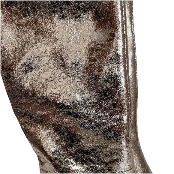 WORTHINGTON PLEASANT GOLD FOIL STILETTO KNEE HIGH BOOTS - NWT - SZ 6.5 - Picture 7 of 9